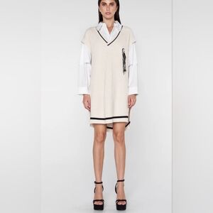 SANS GÊNE Oversized Knit Vest (NWT)